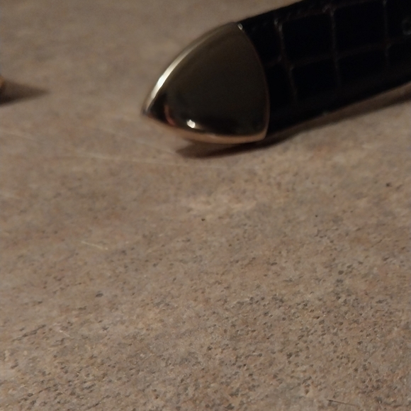 Amiee Lynn Italian Crock Genuine leather lined belt sz. L 31"-36" - Picture 3 of 11